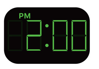 PMデジタル時計　2時