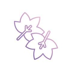 Maple Leaf icon vector stock illustration