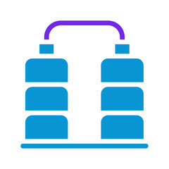 Abstract depiction of interconnected containers symbolizes data flow and processing