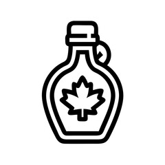 Maple Syrup Sweet Icon – Tasty Liquid Symbol for Food, Dessert, and Breakfast Design