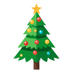 Christmas tree decorated with ornaments
