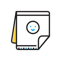 Multi  color icon for receiving blankets