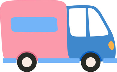 Hand Drawn Delivery Truck