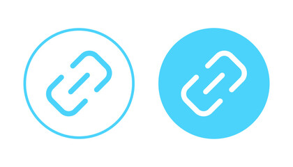 Link icon vector. Hyperlink chain sign and symbol