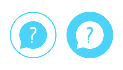 Question icon vector. question mark sign and symbol