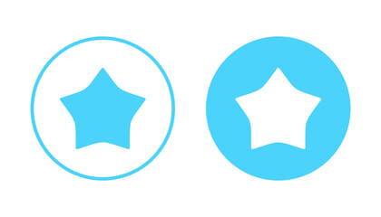 Star icon vector. rating sign and symbol. favourite star icon