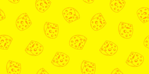Cheese doodle pattern background. Seamless Pattern of a Cheese. Cheese pattern background. Seamless pattern of cheese doodle illustration background.