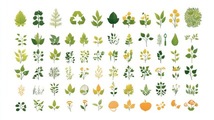 Set of 500 ecology icons a?" stock vector