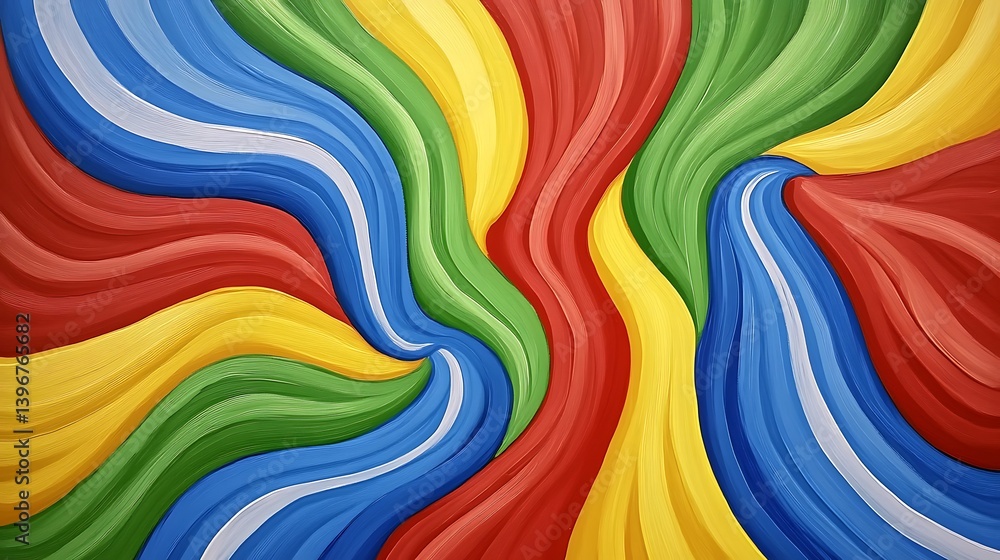 Poster vibrant swirls of color intertwining in a dynamic abstract design, creating a lively backdrop
