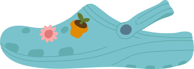 Foam Clog Shoe With Stickers