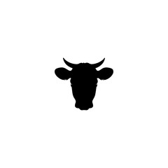 Cow icon  silhouette