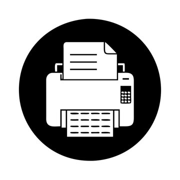 recommend clip art: fax machine icon, fax machine silhouette vector illustration-simple silhouette illustration of fax machine, perfect for fax machine logos and icons