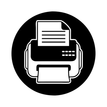 recommend clip art: fax machine icon, fax machine silhouette vector illustration-simple silhouette illustration of fax machine, perfect for fax machine logos and icons