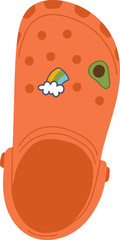 Foam Clog Shoe With Stickers