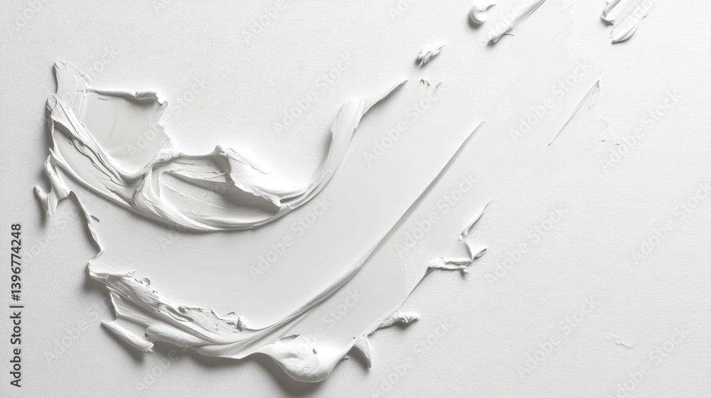 Poster artistic white texture studio image capture minimalist top-down view visual concept