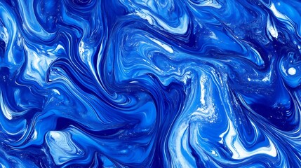Abstract blue marble texture with swirling patterns, evoking a sense of calm and creativity
