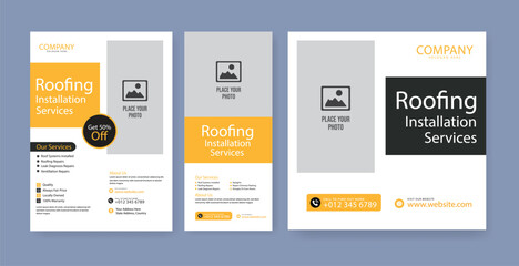 Professional plumbing service advertisement flyer template, Creative plumber advertisement set. Plumbing service social media post template. service web banner, Plumbing service post card.