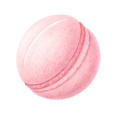 Light pink fluffy ball, isolated on white background.