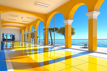Sunny Coastal Arcade
