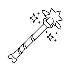 magicstaff icon, magicstaff line art - simple line art of magicstaff, perfect for magicstaff logos and icons