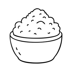 mashedpotatoes icon, mashedpotatoes line art - simple line art of mashedpotatoes, perfect for mashedpotatoes logos and icons