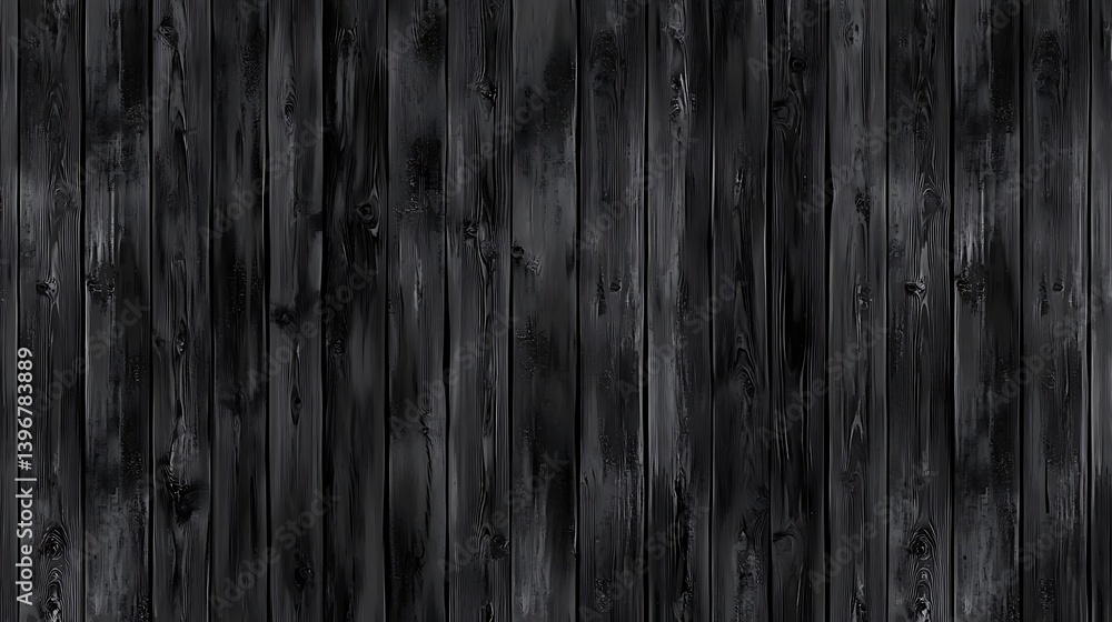 Aufkleber dark wooden texture with vertical planks, creating a rustic and moody atmosphere
