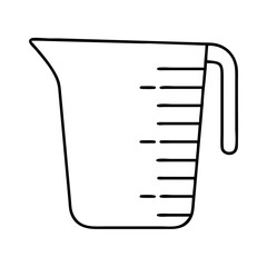 measuringcup icon, measuringcup line art - simple line art of measuringcup, perfect for measuringcup logos and icons