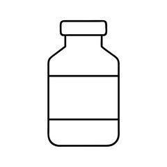 medicinebottle icon, medicinebottle line art - simple line art of medicinebottle, perfect for medicinebottle logos and icons