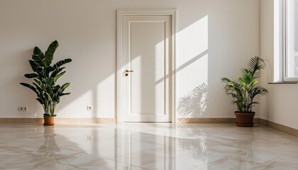 Fototapeta premium Bright, Empty Room With Sunlight