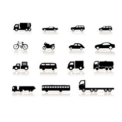 transportation icons set Icon set, Vehicles