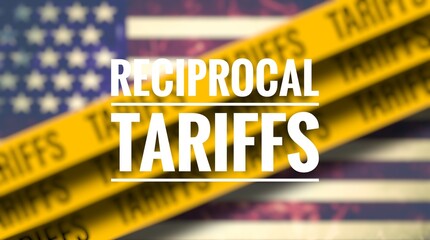 Reciprocal tariffs. US announced Reciprocal tariffs as US stock market crashed due to import tariffs on trade © Sami