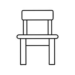 minimalchair icon, minimalchair line art - simple line art of minimalchair, perfect for minimalchair logos and icons