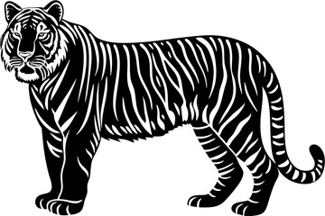 Fototapeta premium High-quality wild animal vector illustration featuring detailed and stylized wildlife graphics, perfect for educational materials, nature-themed designs, posters, infographics, and branding projects. 