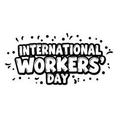 Fototapeta premium International Workers Day Graphic
