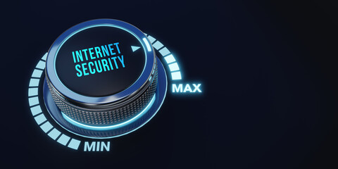 Concept of cyber security, information security and encryption, secure access to personal information, secure Internet access, cybersecurity. 3d illustration