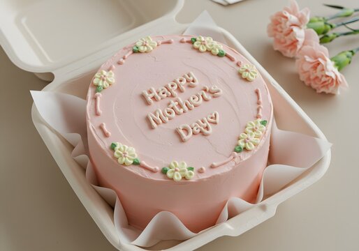 Happy mother's day Cake, mother's day celebration. 