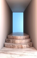 empty room with white wall