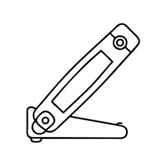 nailclippers icon, nailclippers line art - simple line art of nailclippers, perfect for nailclippers logos and icons