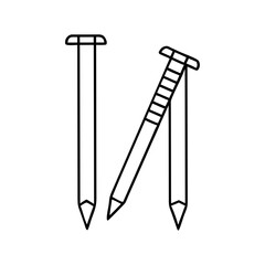 nails icon, nails line art - simple line art of nails, perfect for nails logos and icons
