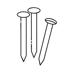 nails icon, nails line art - simple line art of nails, perfect for nails logos and icons