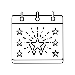 newyear icon, newyear line art - simple line art of newyear, perfect for newyear logos and icons