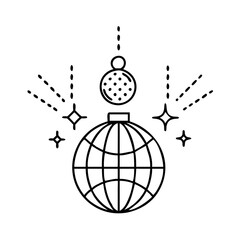 newyearseveballdrop icon, newyearseveballdrop line art - simple line art of newyearseveballdrop, perfect for newyearseveballdrop logos and icons