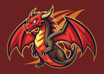 Dragons collection in vector Dragon illustration, Dragon Colorful Vector illustration

