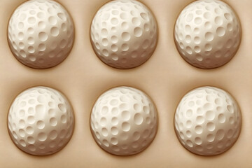 Golf Balls Texture: Seamless Design