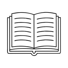 openbook icon, openbook line art - simple line art of openbook, perfect for openbook logos and icons
