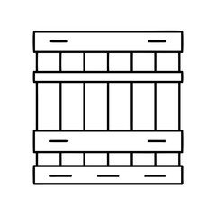 pallet icon, pallet line art - simple line art of pallet, perfect for pallet logos and icons