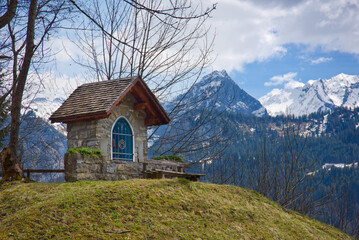 small chapel in the Alps, Austria, Bregenzerwald
