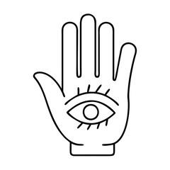 palmreadinghand icon, palmreadinghand line art - simple line art of palmreadinghand, perfect for palmreadinghand logos and icons