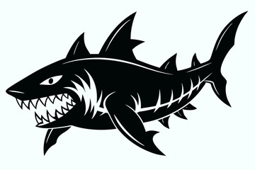 High-quality fish vector illustration ideal for use in marine-themed designs, seafood branding, educational materials, fishing club logos, and aquatic decor. This scalable and versatile vector feature