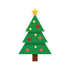 christmas tree vector illustration